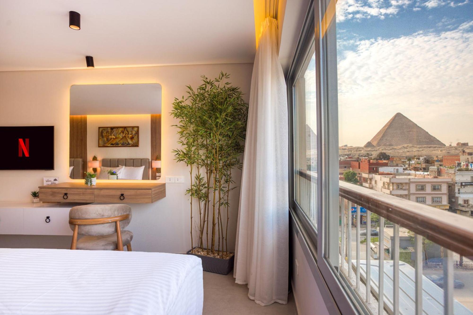 Galaxy Pyramids View Inn Kafret el-Gabal Extérieur photo