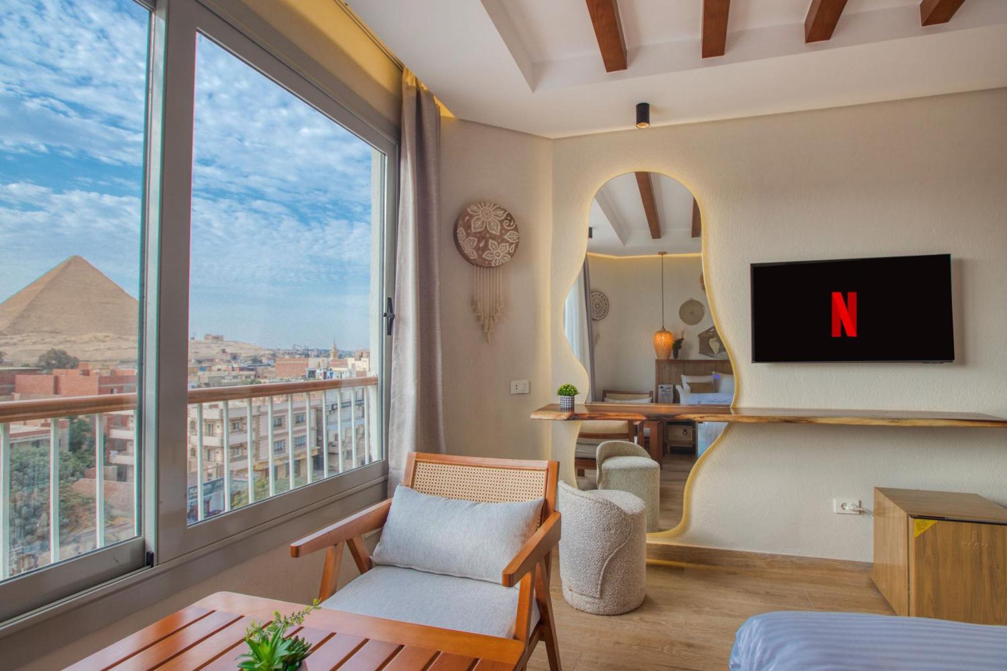 Galaxy Pyramids View Inn Kafret el-Gabal Extérieur photo